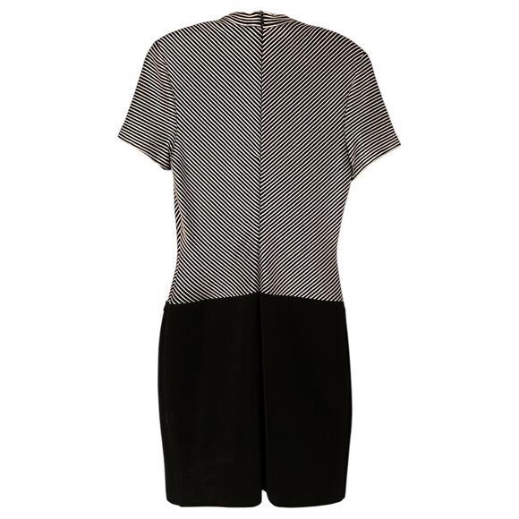 Joseph Ribkoff Y2K Metallic Colorblock Mini Dress Women's 8 Retro Made in Canada - Picture 3 of 8